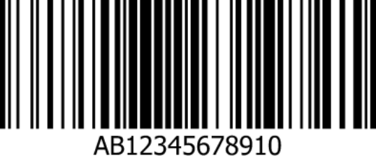 An example CODE-128 barcode