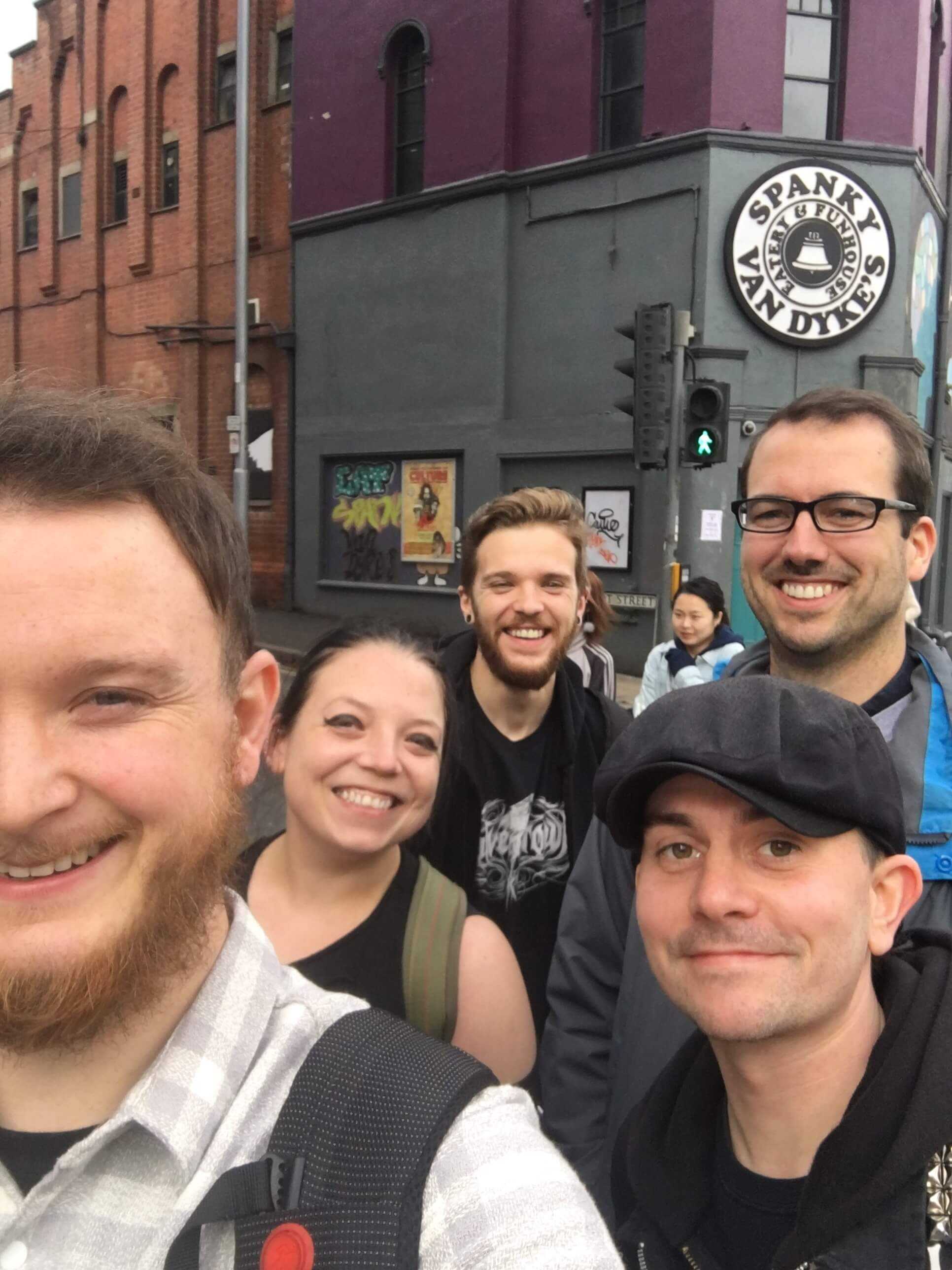 The ICE stores team from the Apollo House site enjoying a team building day out of the office in Nottingham city centre